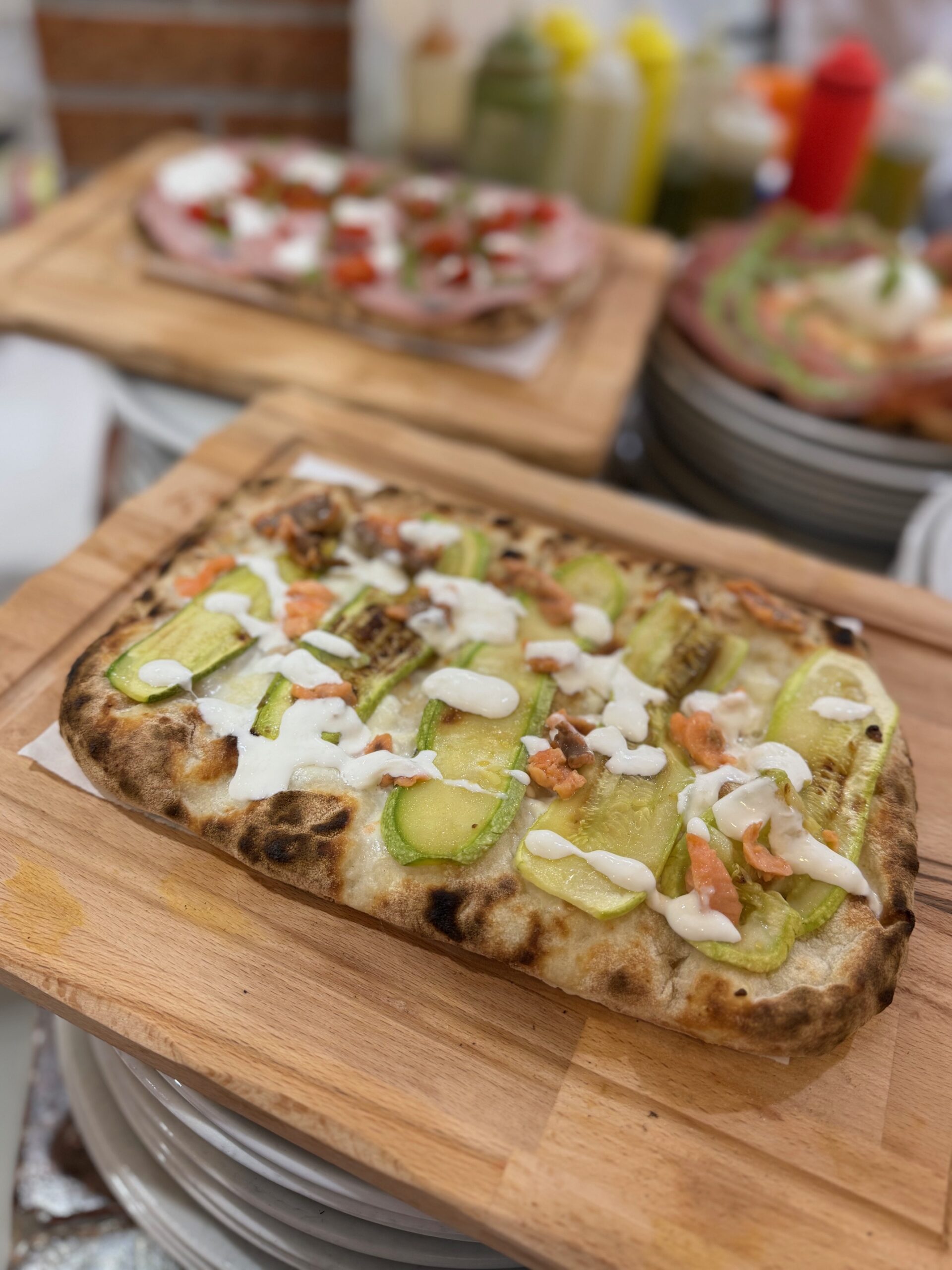 Pinsa Zucchine e Salmone